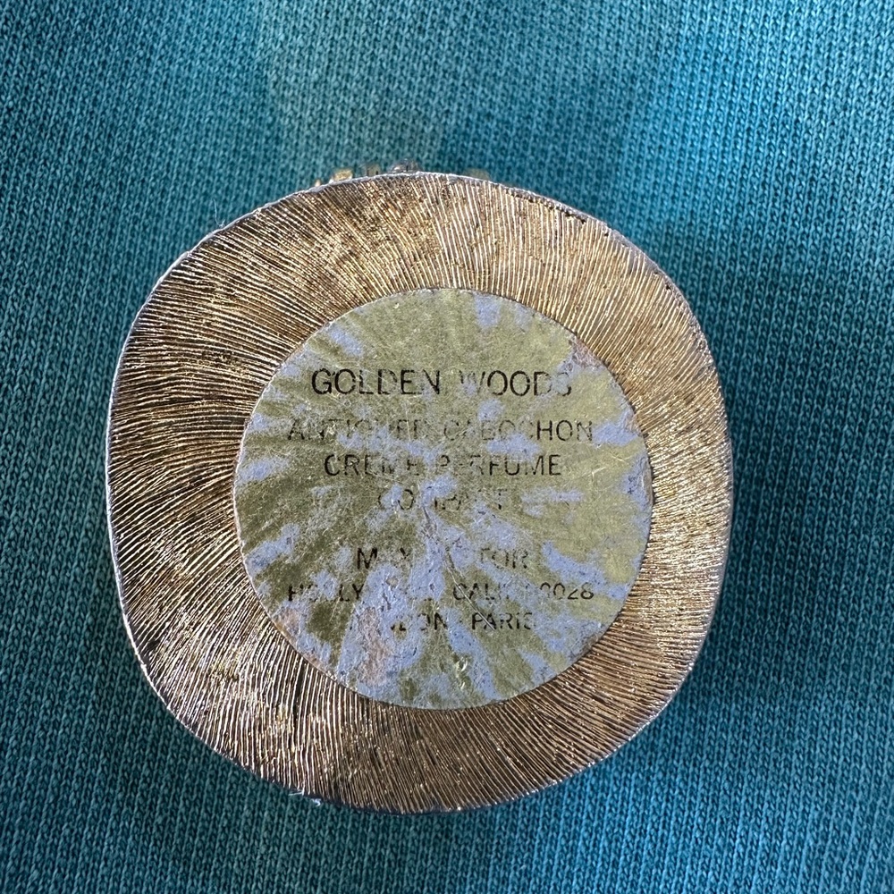 Vintage Max Factor Solid Hypnotic Perfume Golden … - image 2